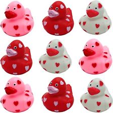 Valentines Day Rubber Ducks 24 Pack Heart Themed Gifts Party Favors Kids Prizes