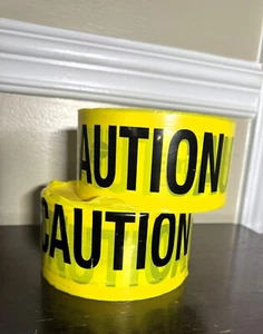 Empire Level 71-1001 1000 ft x  3 in Caution Barricade Tape, Yellow, Misprint - Picture 1 of 1
