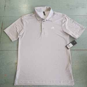 Adidas Golf Herren Performance ULT Polo S Grau 2 Geometrische Punkte Print Athleisure - Bild 1 von 9
