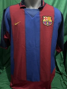 Barcelona Home Shirt 2003/04 Large Official Rare And Vintage - Picture 1 of 9