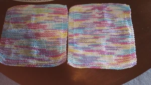 Maglia a mano - Tovaglia/Strovaglia - Set di due (2) Multicolore - Foto 1 di 2