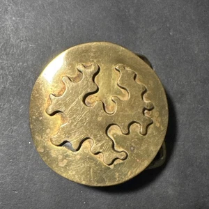 Vintage Brass Belt Buckle, Pattern, 1970’s - Picture 1 of 3