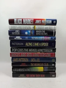 James Patterson Lot of 11 HCDJ Books MINT, SIGNED Stickers - Picture 1 of 20