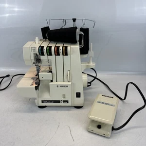 Singer Ultralock Serger Sewing Machine 14U34B W/ Pedal - Picture 1 of 13
