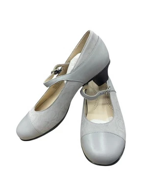 SAS Women Isabel Pump Mary Jane Grigio/Snake Leather 3600-708 Size 7 WW - Image 1 of 4