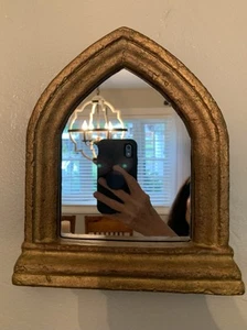 Mirror Vintage Arched Italian Gothic Art. - Picture 1 of 5