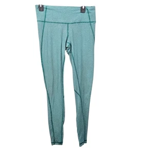 Lululemon gestreifte sportliche Yogahose Leggings Größe 8 grün - Bild 1 von 13