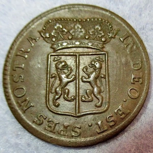 Certificate of Authenticity 1758 New York Penny Colonial Copper Cent Gelderland - Picture 1 of 4