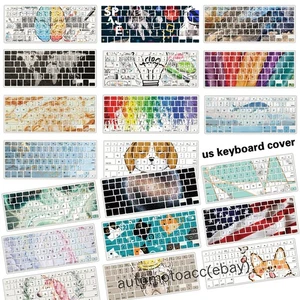 Colorful Pattern Keyboard Cover For Macbook M3 M4 Air 13 15 11 Pro 14 16 12 inch - Picture 1 of 34