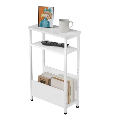7.1 Narrow Side Table for Small Spaces, 3 Tier Small End Table with Magazine ... - Image 1 of 4