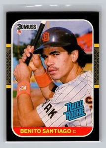 1987 Donruss Benito Santiago ROOKIE CARD #31 - San Diego Padres