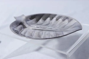 International Silver Company #8197 Blattsilber Schmuck Schale Süßigkeiten Tablett 5" - Bild 1 von 5