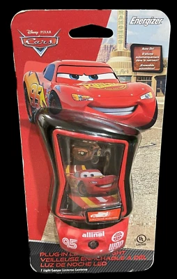 NEW Disney Pixar Cars Lightning McQueen Night Light Energizer Auto On/Off LED - Image 1 of 4