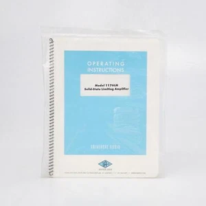 Universal Audio Model 1176N Limiting Amp Bedienungsanleitung Manual #53740 - Bild 1 von 3