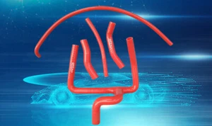 Silicone Radiator Hose FOR 2000 2001 00 01 Honda CR250R CR 250 R 2-stroke RED - Imagen 1 de 5