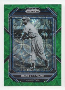 2023 Panini Prizm BUCK LEONARD #293 Green Scope Prizm /75-Homestead Grays