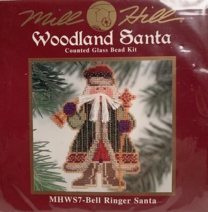 Mill Hill Woodland Santa MHWS7 Campana Timbre Santa Puntada Contada y Cuentas de Vidrio Kit - Imagen 1 de 1