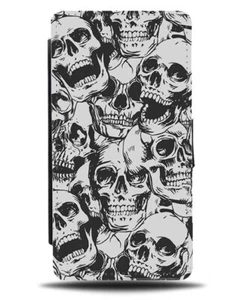 Estuche tipo calavera gótico abatible billetera calaveras caras cabeza cabezas miedo negro N509 - Imagen 1 de 3