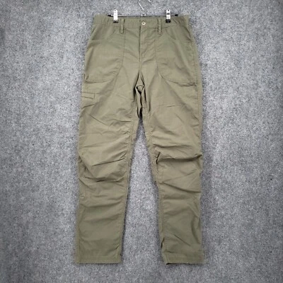 Pantalones Patagonia para mujer 10 verdes tiro alto algodón orgánico elástico senderismo aire libre Foto 1 de 4