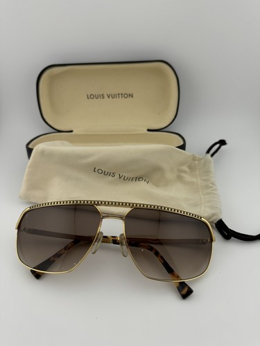 Louis Vuitton LV Sunglasses Z0168U G Frame Brown Glass