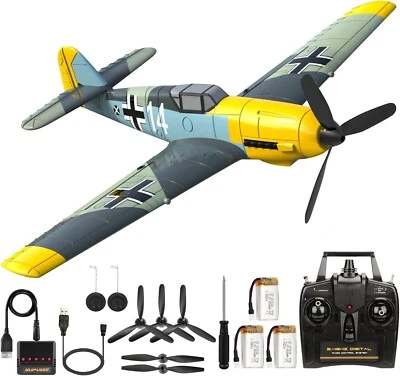 Volantexrc BF-109 2.4G RC Airplane 4CH6-Axis Gyro Aerobatic RTF Glider Model Toy - Image 1 of 4