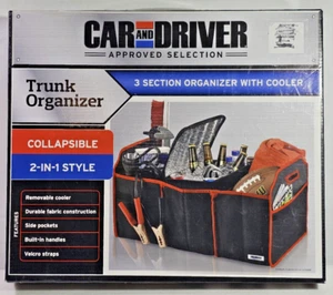 Car and Driver Approved Selection 3-Section Trunk Organizer w/ Cooler | Open Box - Bild 1 von 6