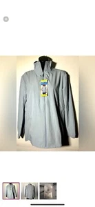 Chaqueta para mujer Hang👣Ten repelente al agua talla S azul cremallera completa UPF 50+ bolsillos - Imagen 1 de 5