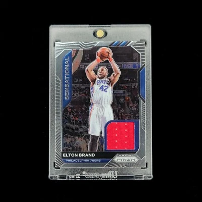 Elton Brand 🎯✅️- 2020-21 NBA Prizm Sensational Swatch Game Worn Patch #SSW-ERB - Image 1 of 2