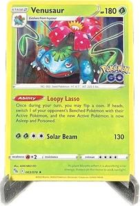 Venusaur 3/78 Pokemon Go Set Holo Rare Pokémon Card TCG 2022 - Picture 1 of 2