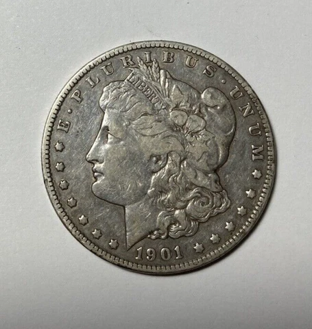 1901-S Morgan Silver Dollar Nice VF Cover