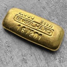 Engelhard 2 oz Gold Poured Bar .9990 2oz