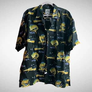 Guy Harvey X Aftico Mens XL Fishing Shirt Short Sleeve Button Down - Picture 1 of 7