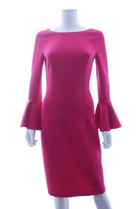 Michael Kors Sammlung Ruffle-Sleeve Wolle Etuikleid / Pink / UVP - Bild 1 von 4