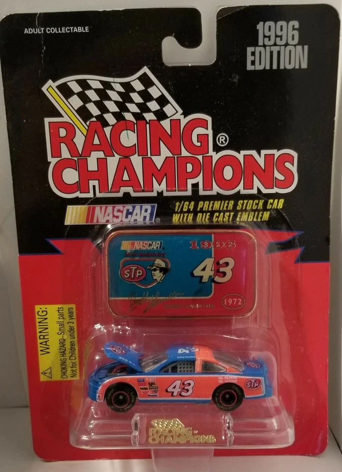 Racing Champions 1/64 Premier Stock Car With Die Cast Emblem Steve Grissom 1996 WCW 29