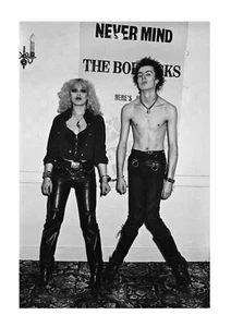 Sid Vicious & Nancy Spungen 1978 A4 signed reproduction poster choice of frame - Bild 1 von 6