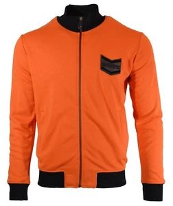 65% OFF | BIKKEMBERGS ZIP UP SWEATSHIRT TRACK JACKET TRACKSUIT TOP ORANGE BLACK - Picture 1 of 6