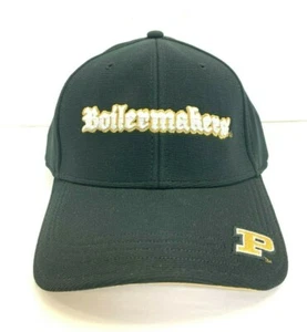 NCAA by Signatures Purdue Uni. Embroidered Black Boilermaker Strap Back Hat - Picture 1 of 4