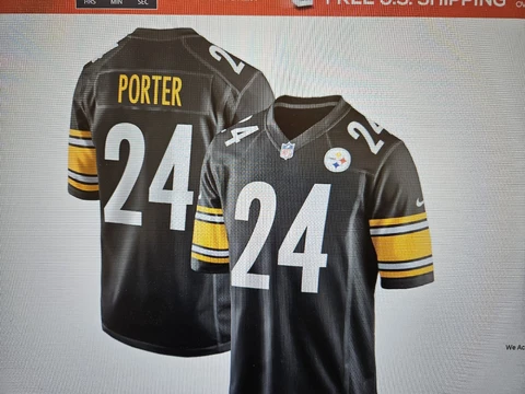 Men's Joey Porter Jr #24 Pittsburgh Steelers Stitched Jersey Medium Cover
