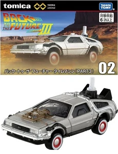 Tomica Premium Unlimited Back to the Future Part III 3 Time Machine Mini Car New - Picture 1 of 7