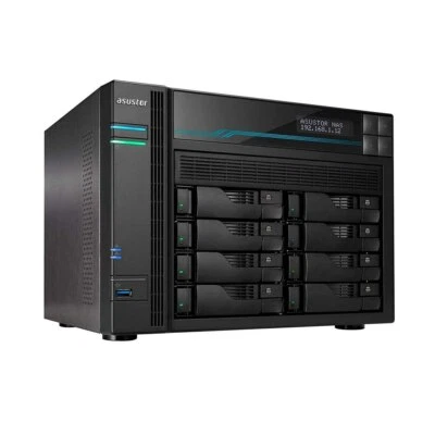 Asustor Lockerstor8 2.1GHz Quad-Core 8GB DDR4 Network Attached Storage AS6508T - Image 1 of 4