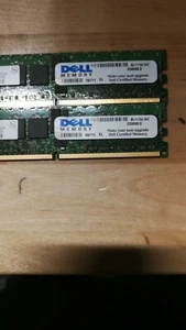 Pair of Elpida 1GB DDR2 RAM Memory Module- EBE10RD4AGFA-4A-E FREE SHIPPING. - Picture 1 of 5
