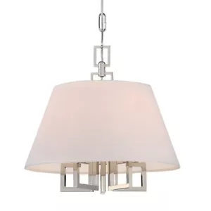 Crystorama Westwood 5 Lt Polished Nickel Mini Chandelier - 2255-PN - Picture 1 of 1