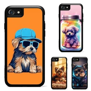 Yorkshire Terrier Dog cartoon Non-slip Case For Apple iPhone Google - Picture 1 of 25