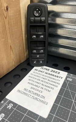 Dodge Caravan Town & Country 2008 2012 interruptor de ventana lateral del conductor 04602535ah Foto 1 de 4
