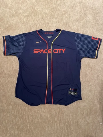 NEW Nike Houston Astros Space City Jersey Size XXL - MSRP $160 Cover