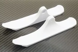 RC Car Skis 1/10 Scale Front Ski Attachment Crawler / Truck 12mm hex Snow WHITE - Picture 1 of 4