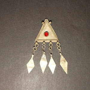 Dangle Pendant Turkoman Belly Dance KUCHI Tribal Afghan 850d7 - Picture 1 of 1