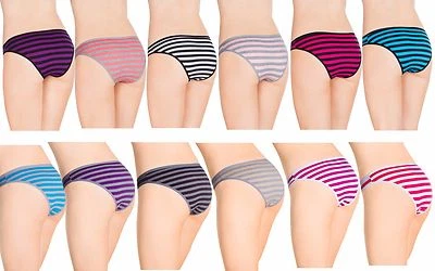 Lote de 6 bragas deportivas de algodón para mujeres paquete bikinis ropa interior bragas adolescentes calzoncillos S  Foto 1 de 4
