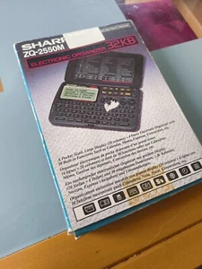 Vintage Sharp ZQ-2550M Electronic Organiser 32KB. Boxed - Photo 1/10