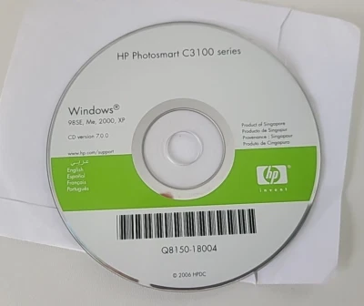 HP Photosmart C3-100 Series  Software Disc Windows CD Version 7.8.0 Q8150-18004 - Image 1 of 4
